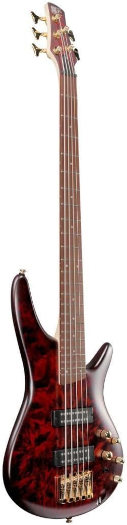 Ibanez SR305EDX Standard 5-String Right-Handed Electric Bass Guitar with Jatoba Fretboard, Nyatoh Body, and PowerSpan Dual Coil Pickups (Wine Red Frozen Matte)