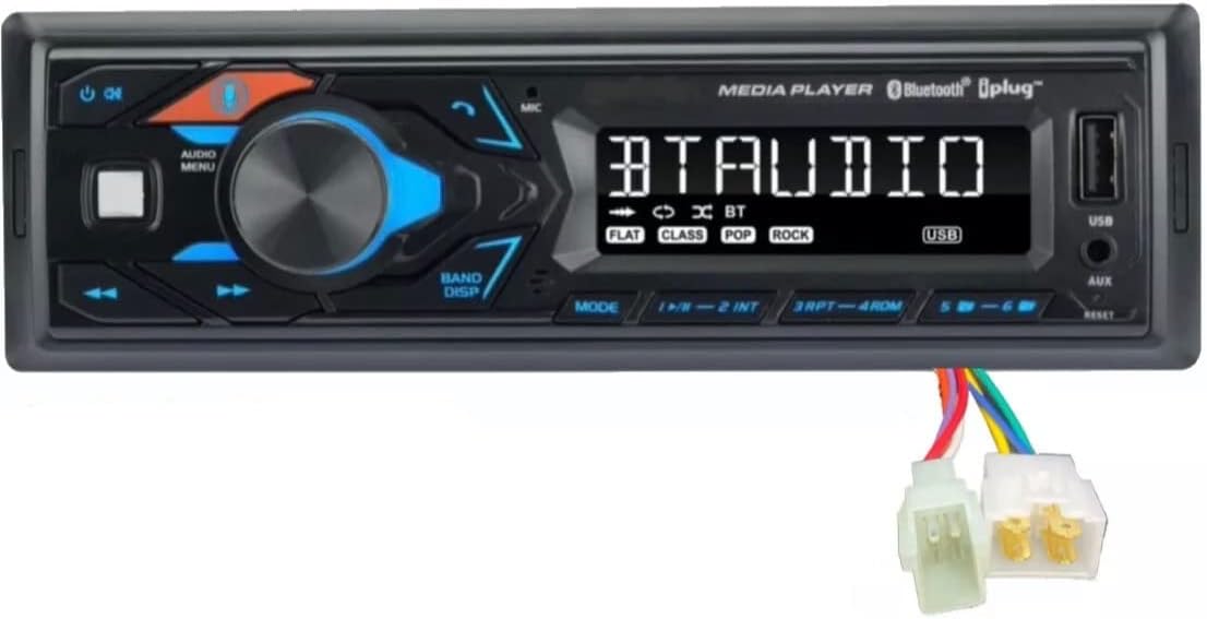 Acty Direct Plug N Play AM FM Bluetooth AUX MP3 Stereo Radio with 4 / 4 Pin Easy Connect Harness