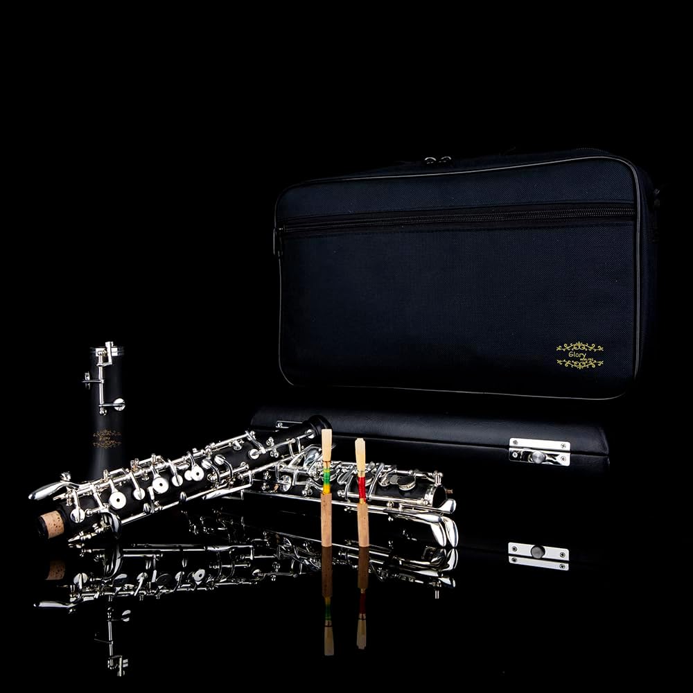 Glory Oboe C Key Cupronickel Plated Silver Woodwind Musical Instrument for Beginner