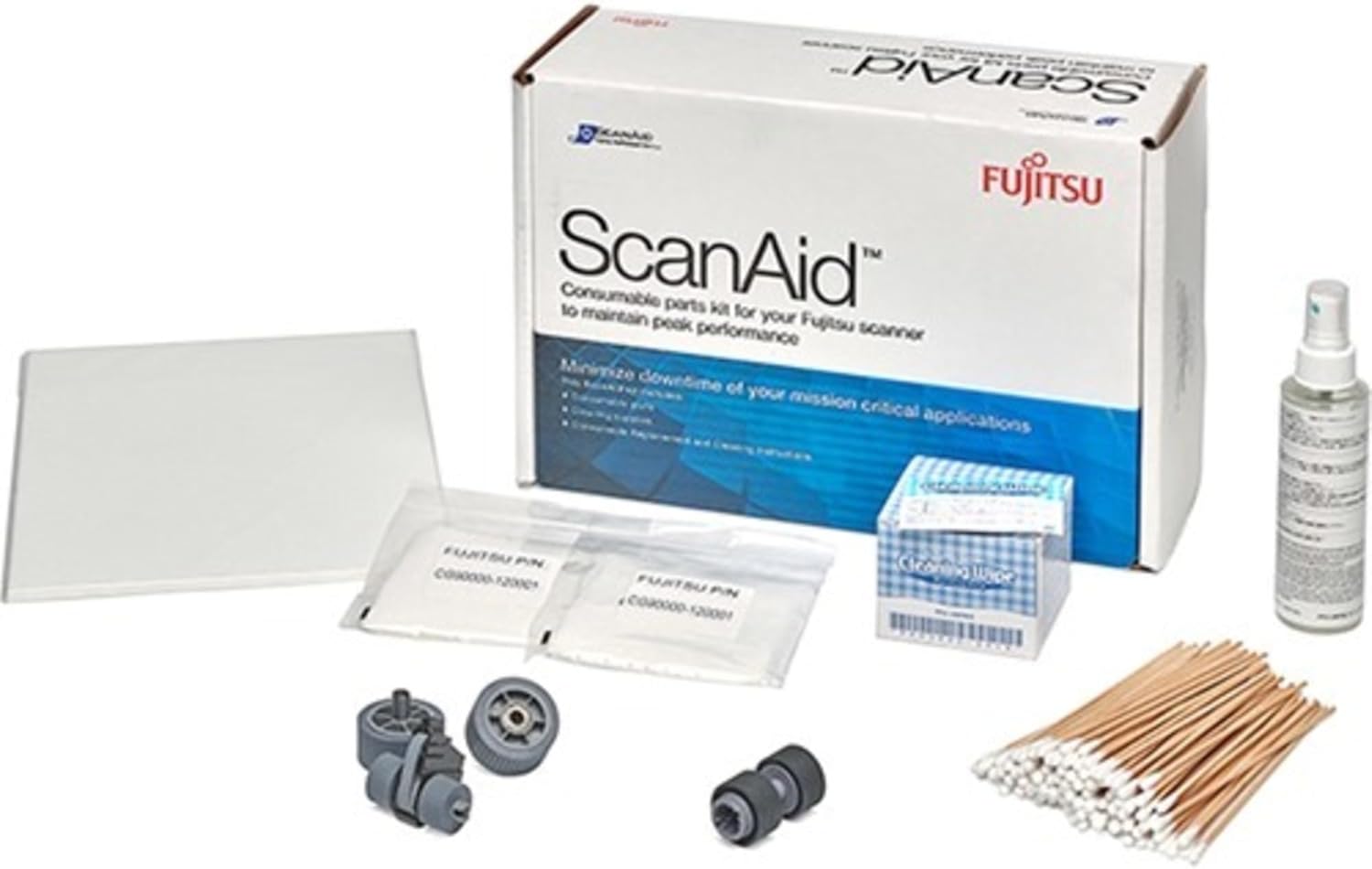 Manufacturer's Genuine ScanAid Kit fi-7600 fi-7700, Cleaning Supplies & Replacement Parts