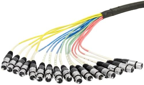 Seismic Audio - SARLX-16x50 - 16 Channel XLR Colored Mutil-Patch Snake Cable 50 Feet