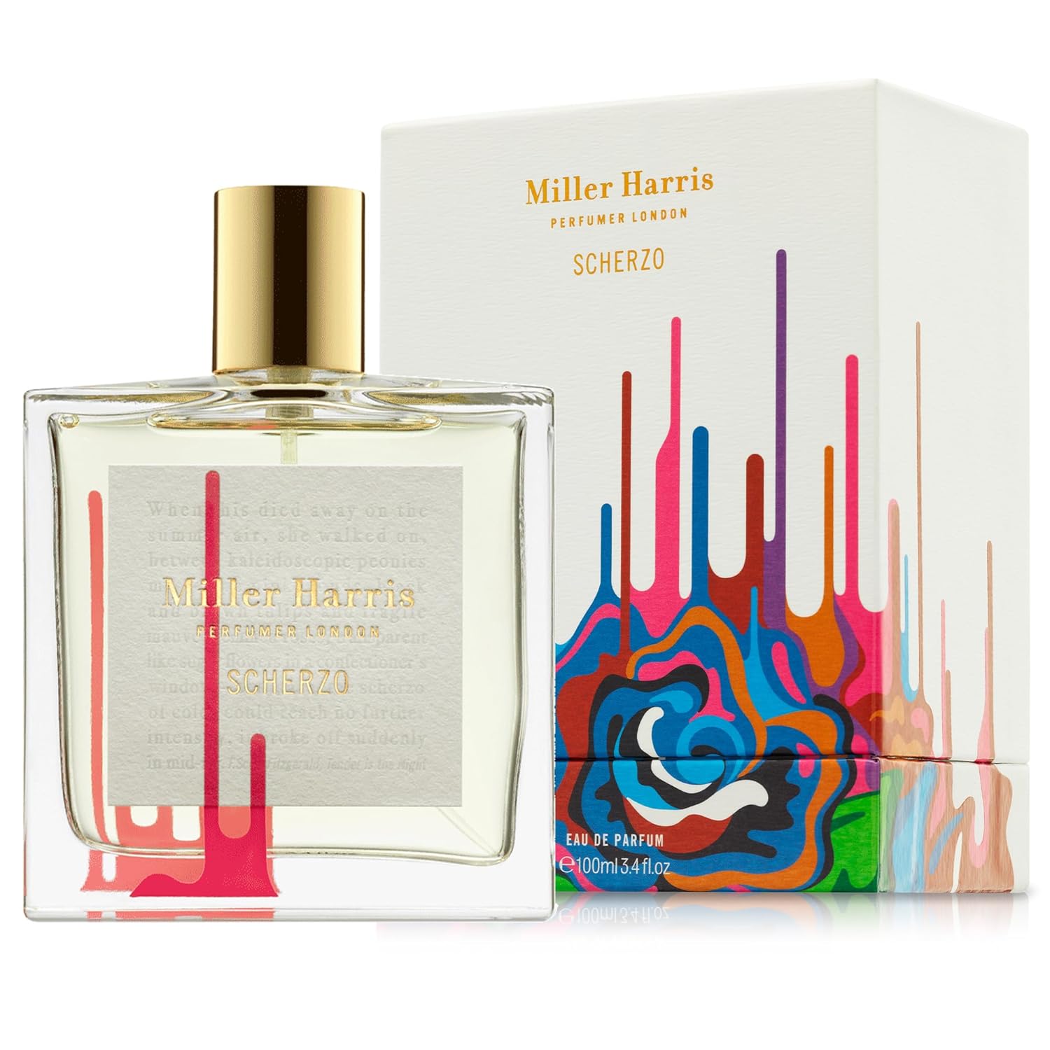 Miller Harris Scherzo Eau de Parfum | Floral, Oud, Sweet Perfume (3.4 fl oz)