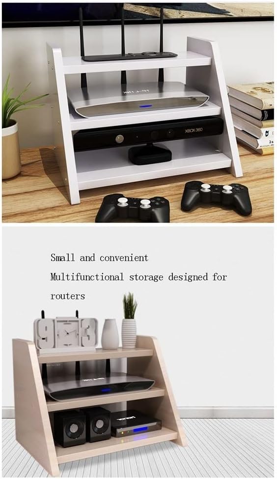 Household Storage Rack for Small Objects Router Shelf Wireless WiFi Modem Shelf Management Storage Rack (Color : B)