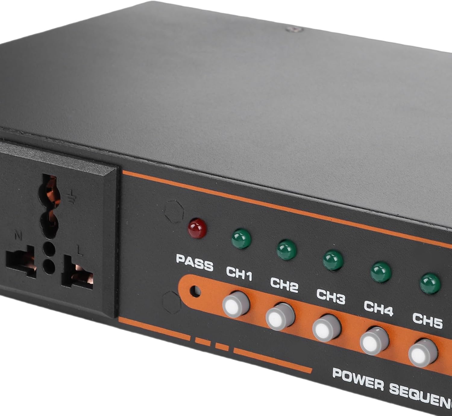 Yunseity 10 Outlet Power Sequencer Conditioner, Independent Power Switch USB Port with Digital Screen Voltage Display, for Home Theater Stage Studio Audio Equipment (US Plug)