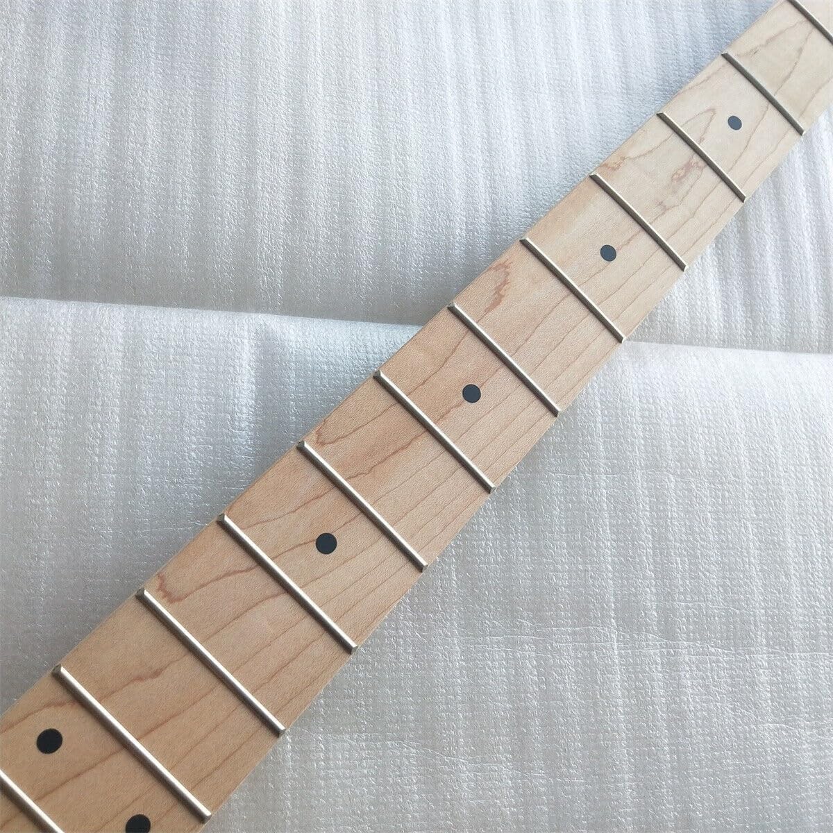 Unfinished Paddle Head P Bass Style Guitar Neck Maple 20 Fret Maple Fingerboard