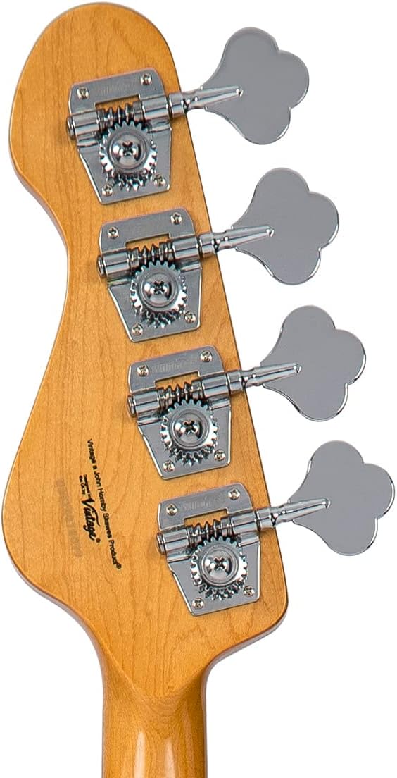 VINTAGE Electric Bass, Blue (VJ74LB)