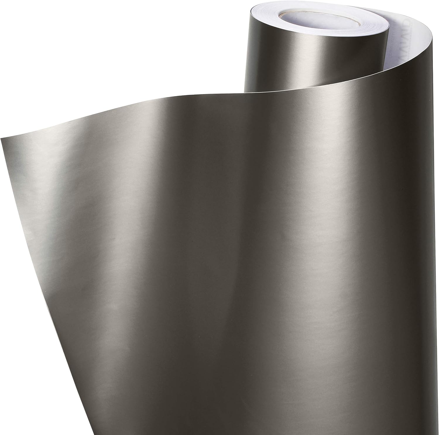VViViD+ Premium Charcoal Grey Satin Semi-Gloss Adhesive Vinyl Wrap Roll (100ft by 5ft)