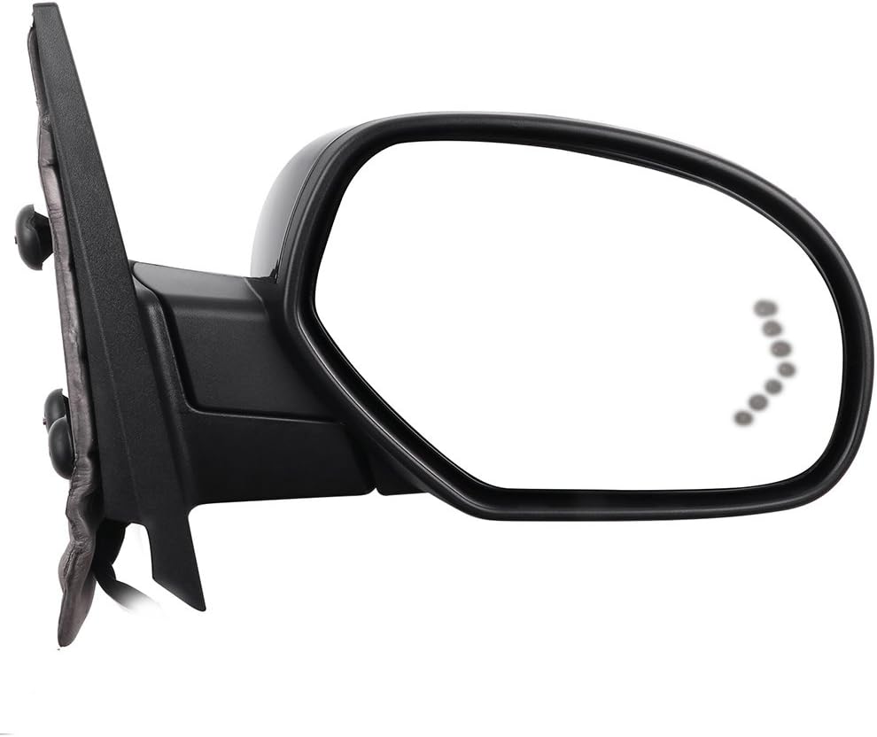 ECCPP Heated Power Passenger Side Door Mirror with Amber Turn Signal & Puddle Lights For Chevy/For GMC Automotive 2007-2013