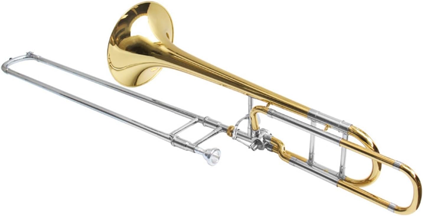 Adult Trombone Instrument Tenor Trombone Transposition From B Flat To F Key Practice Playing Instruments White Copper Bowstring