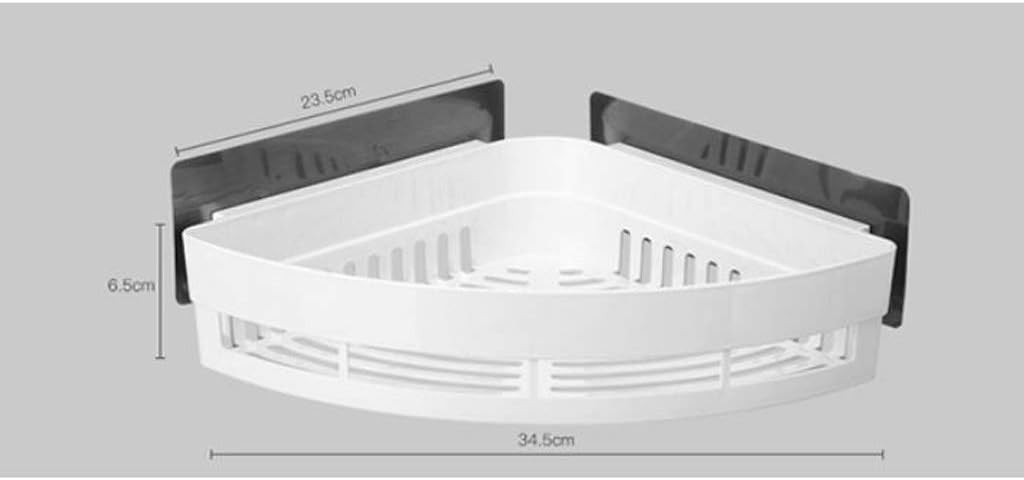 Suction Wall Triangle Corner Shower Shelf,Wall Mounted Bathroom Shelf,No Drilling,Shampoo Storage Shelf