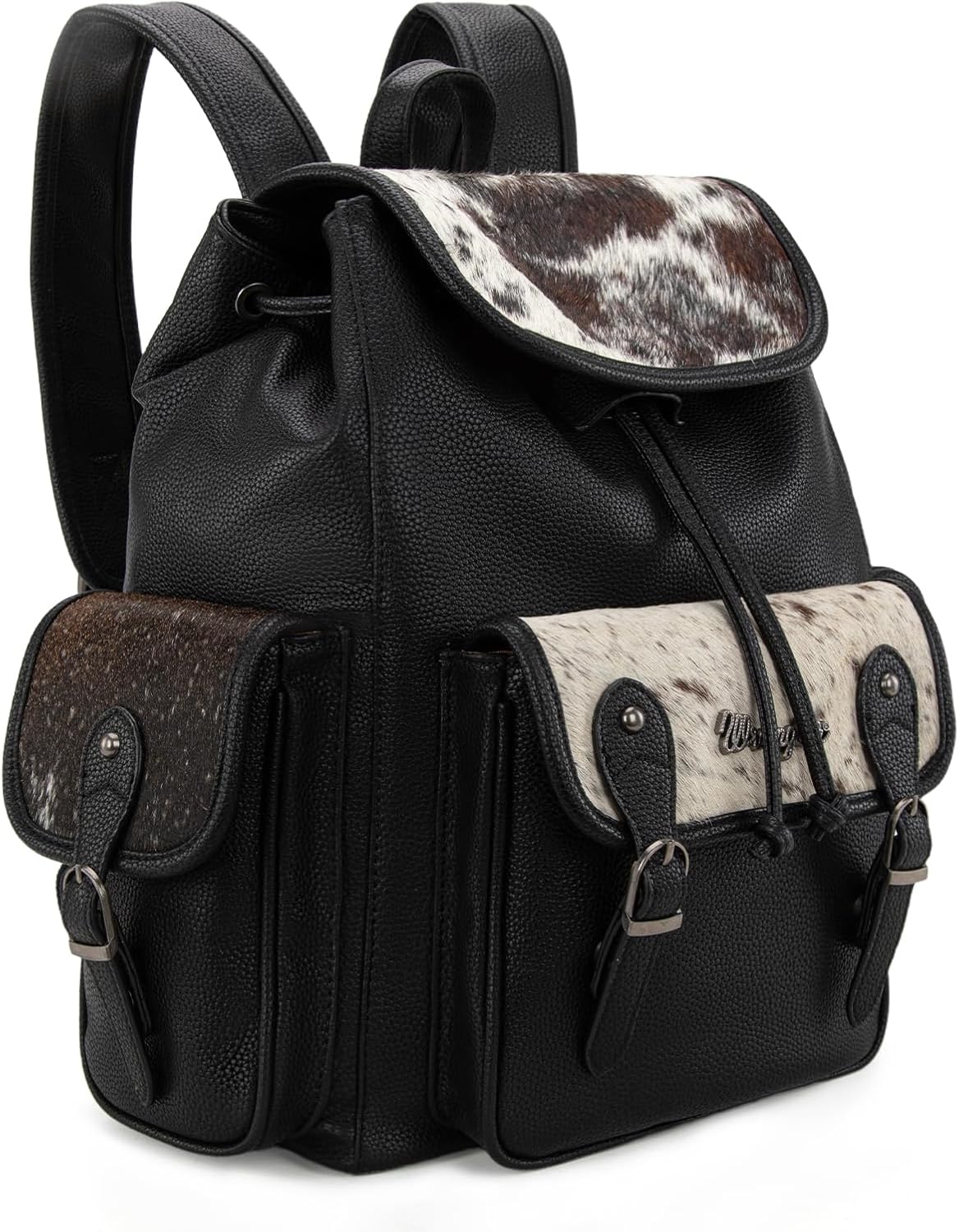 Montana West Wrangler Backpack Purse for Women Hair-on Cowhide Backpacks Western Travel Bags