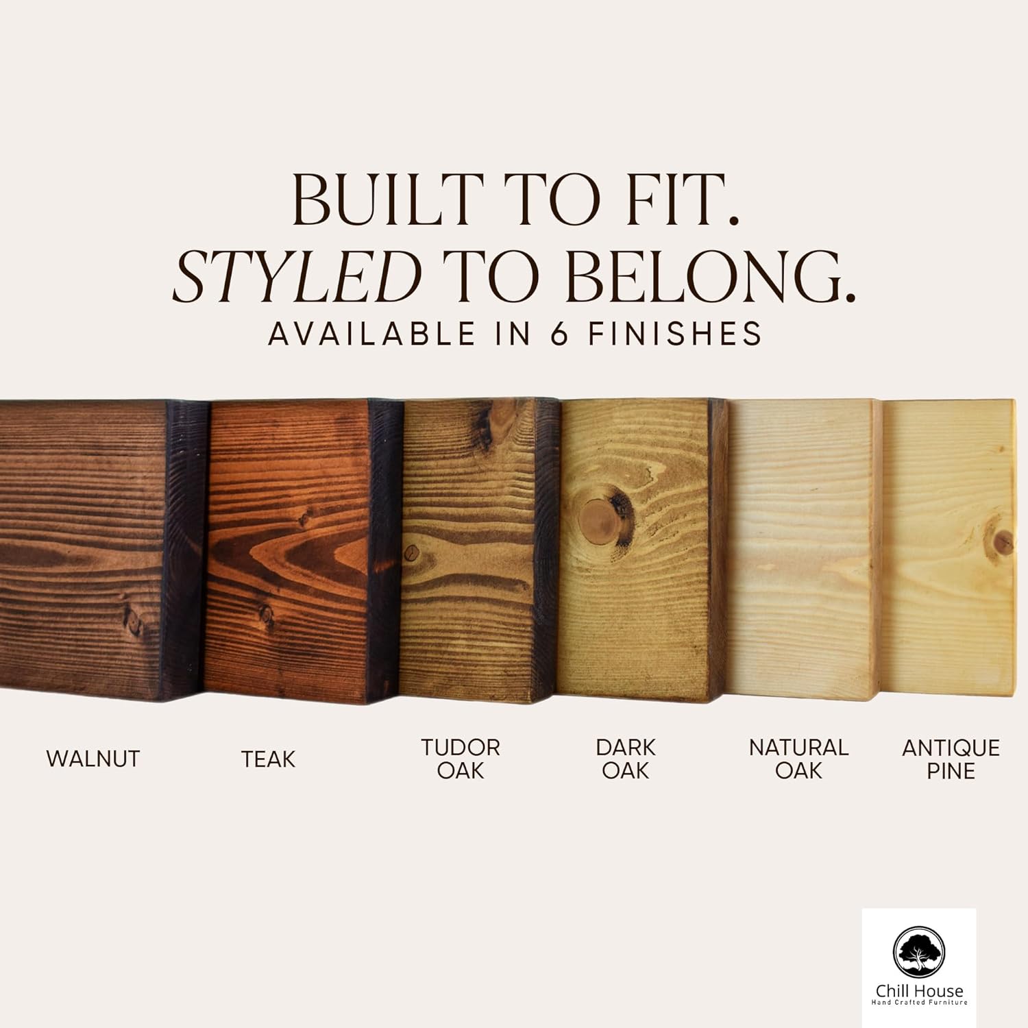 Live Edge Chunky Rustic Floating Shelf 6x2, Tudor Oak, 16in