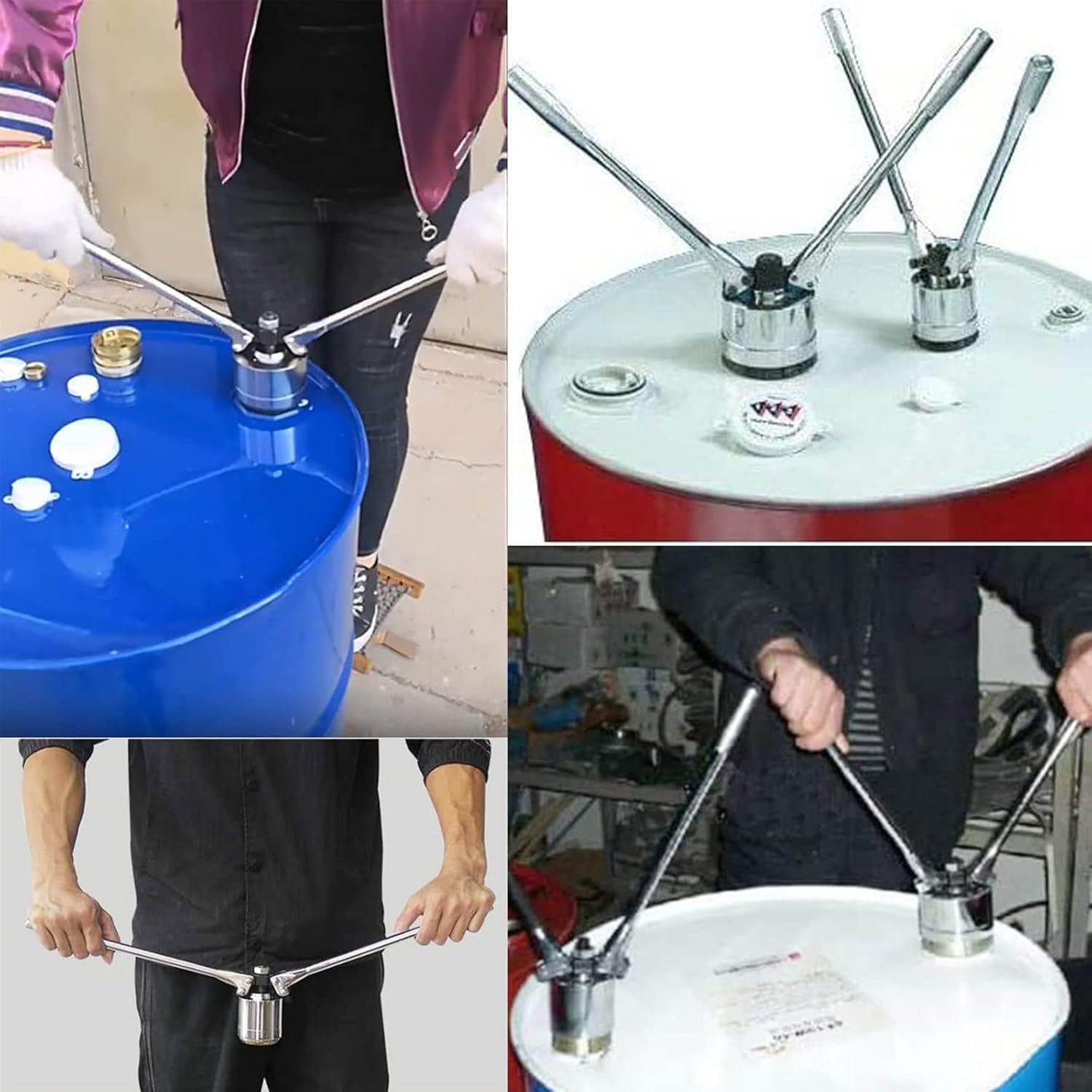 200l Oil Drum Pressure Cap Sealing Barrel Crimping Tool,35&70mm Crimper Sealer,53 Gallon Manual Oil Barrel Sealing Machine,Used in Liquid Packaging Industries,Oneset,Set