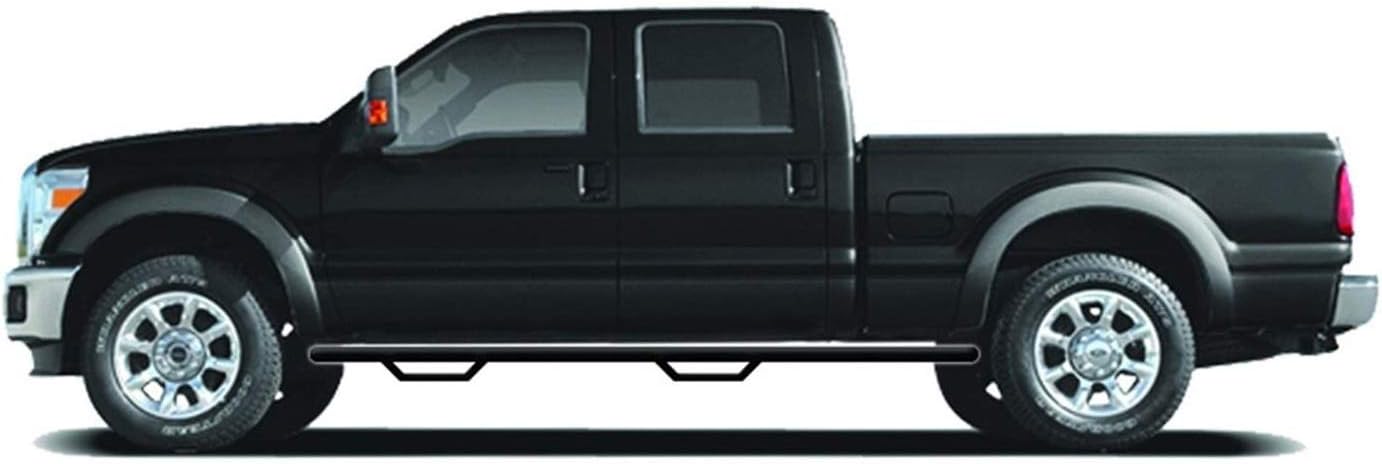 N-Fab Nerf Steps | Gloss Black, Wheel-to-Wheel w/ Bed Access | T0798CC-6 | Fits 2007-2021 Toyota Tundra CrewMax 5.6' Short Bed, SRW Gas