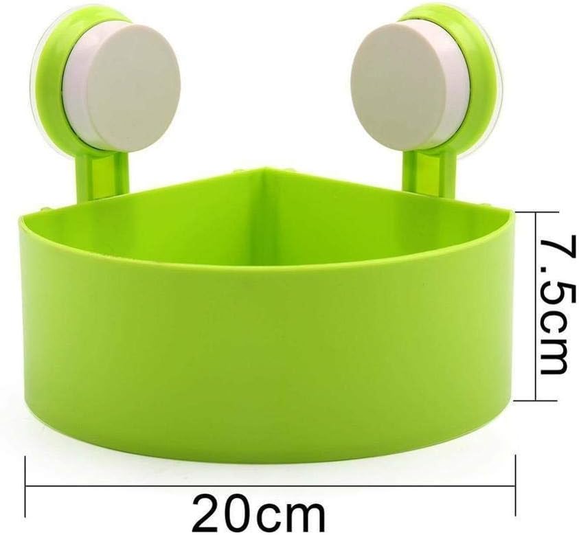 Bathroom Corner Storage Rack Organizer Shower Wall Suction Home with Shelves Corner Shelf Bathroom Cup Kitchen(Color:B)