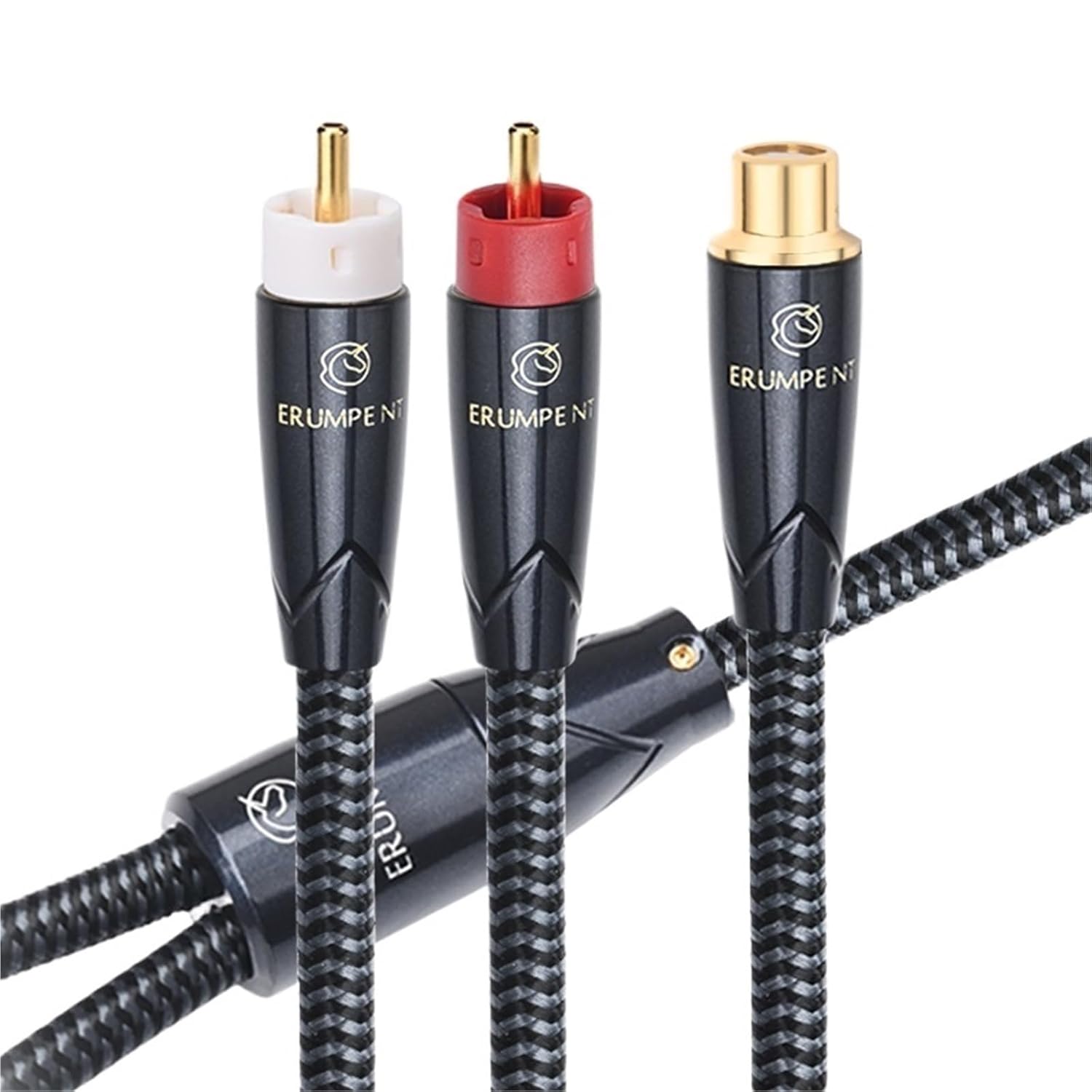 HiFi RCA to 2RCA Audio Cable for Subwoofer TV Amplifier DVD Y-Splitter RCA Female to 2RCA Male Interconnect Cable(3.5 m)