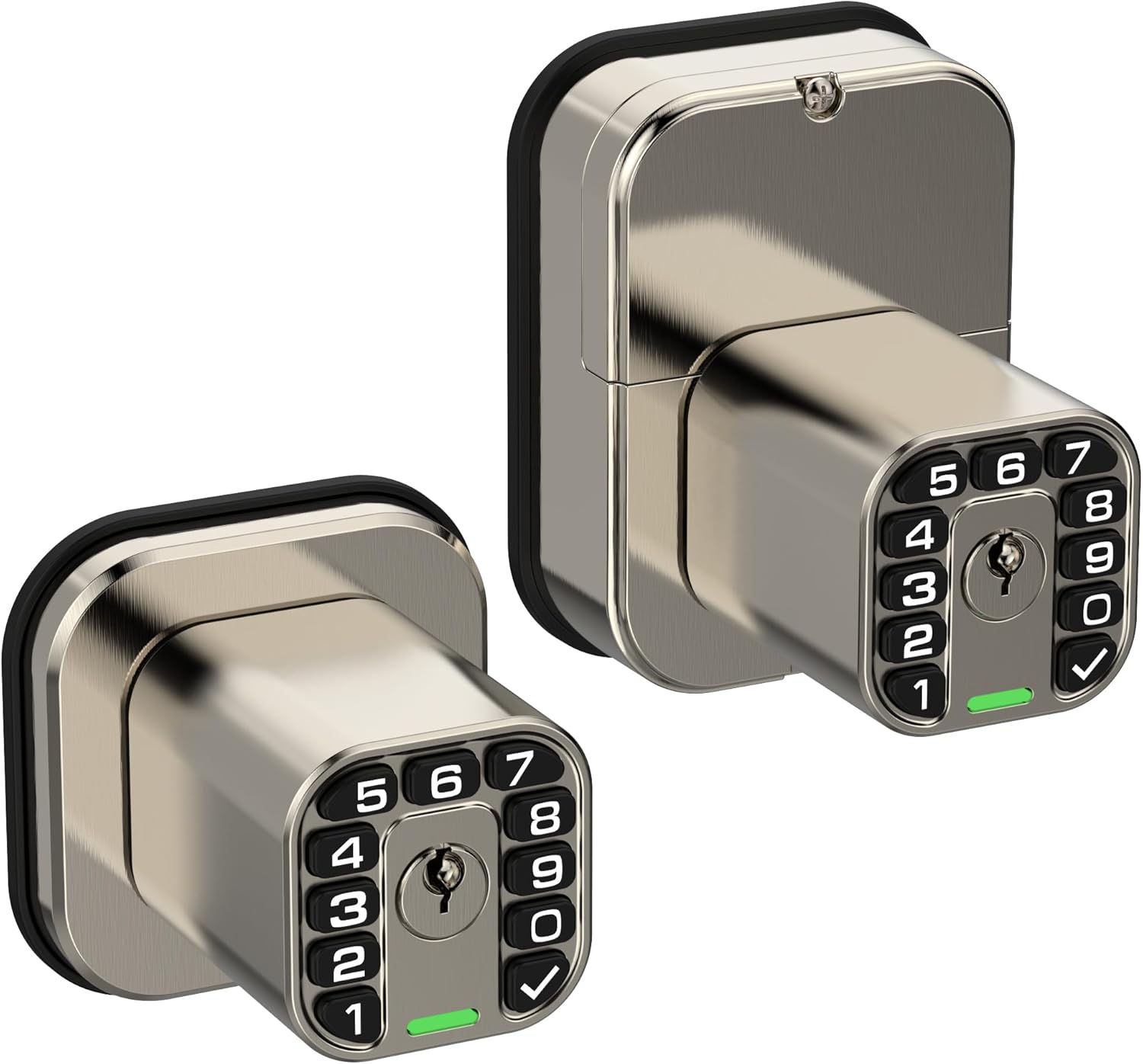 IU52 Double-Sided Keypad Door Lock, All-Weather, Fully Waterproof Keyless Entry with Dual-Sided Programmable Codes, Same Key Both Sides for Outdoor, Indoor, Gate & Fence