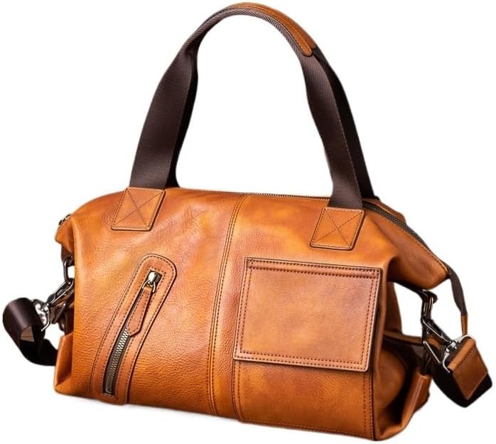 Genuine Leather Satchel Tote Bag Top Handle Handbag Designer Shoulder Bag Large Capacity Cross Body Bag 12inch briefcases