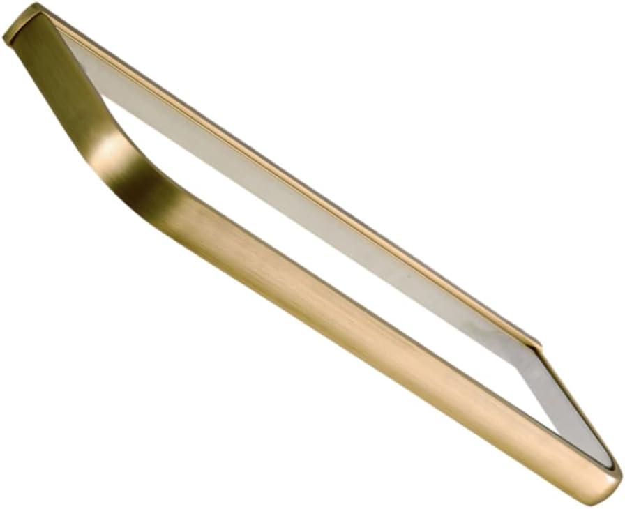 Happyyami Bronze Coated Glass Bathroom Shelf Wall Hanging Partition Rack Easy Clean Rustproof Suitable for Bathroom Kitchen