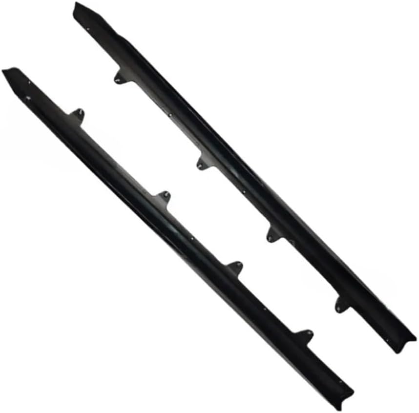 Car Side Skirts Compatible with BMW i5 2022-2024 2 Door Splitter Corner Cover Carbon Fiber Look Lower Kit Canard Guard ABS material Universal