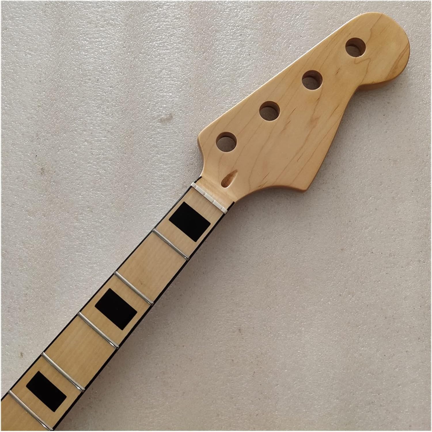 DIY Guitar Neck Maple 20 Frets Bass Guitar Neck Part 4 String Maple Fingerboard 34 Inch Nut 42mm Guitars Parts