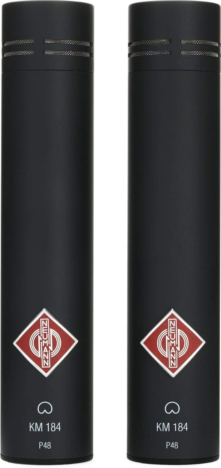 Neumann KM 184 Stereo Set Small-diaphragm Cardioid Microphones - Matte Black