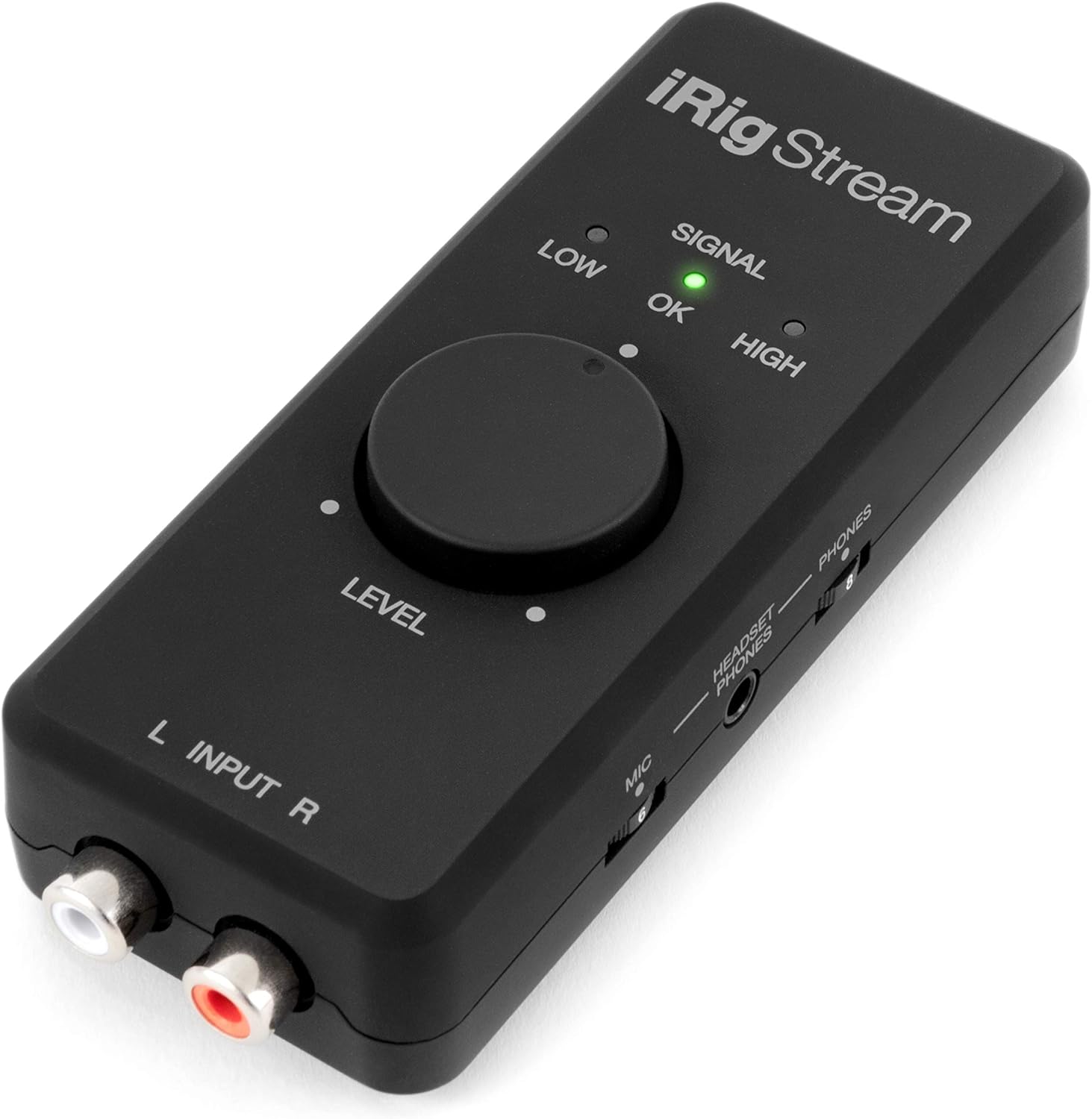 IK Multimedia iRig Stream stereo audio interface for iPhone, iPad, Mac, iOS and PC with USB-C, Lightning and USB for 24-bit, 48 kHz recording from mixers and studio gear