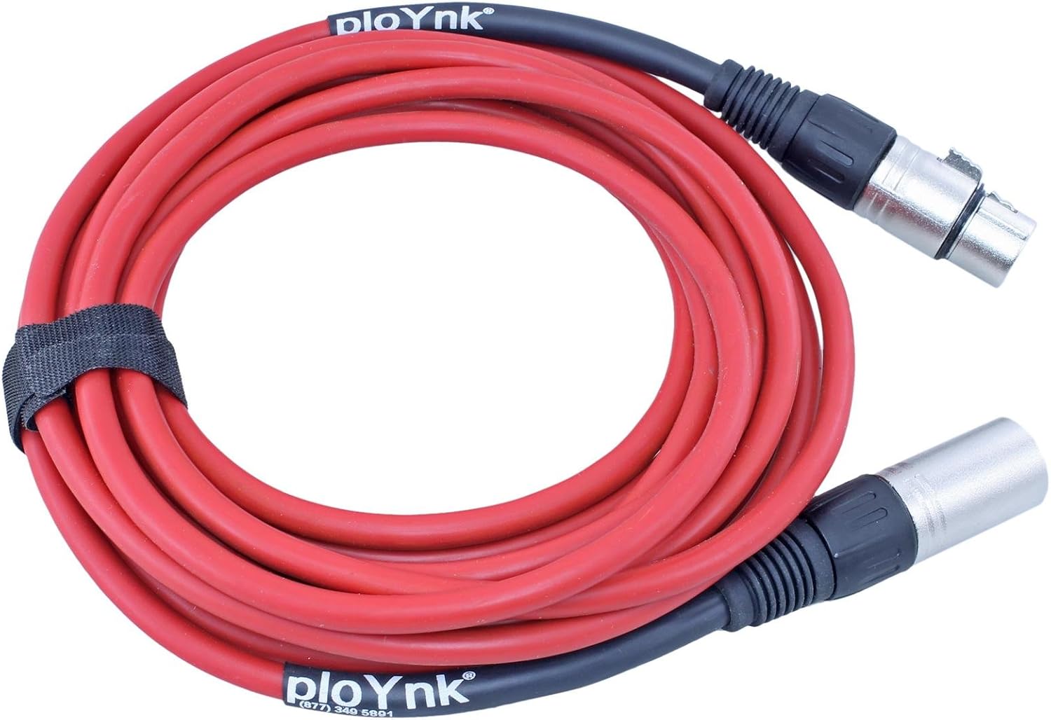 Premium Male to Female 3 pin XLR Mic Cable Microphone Audio Cord - 175 FT Long: Red