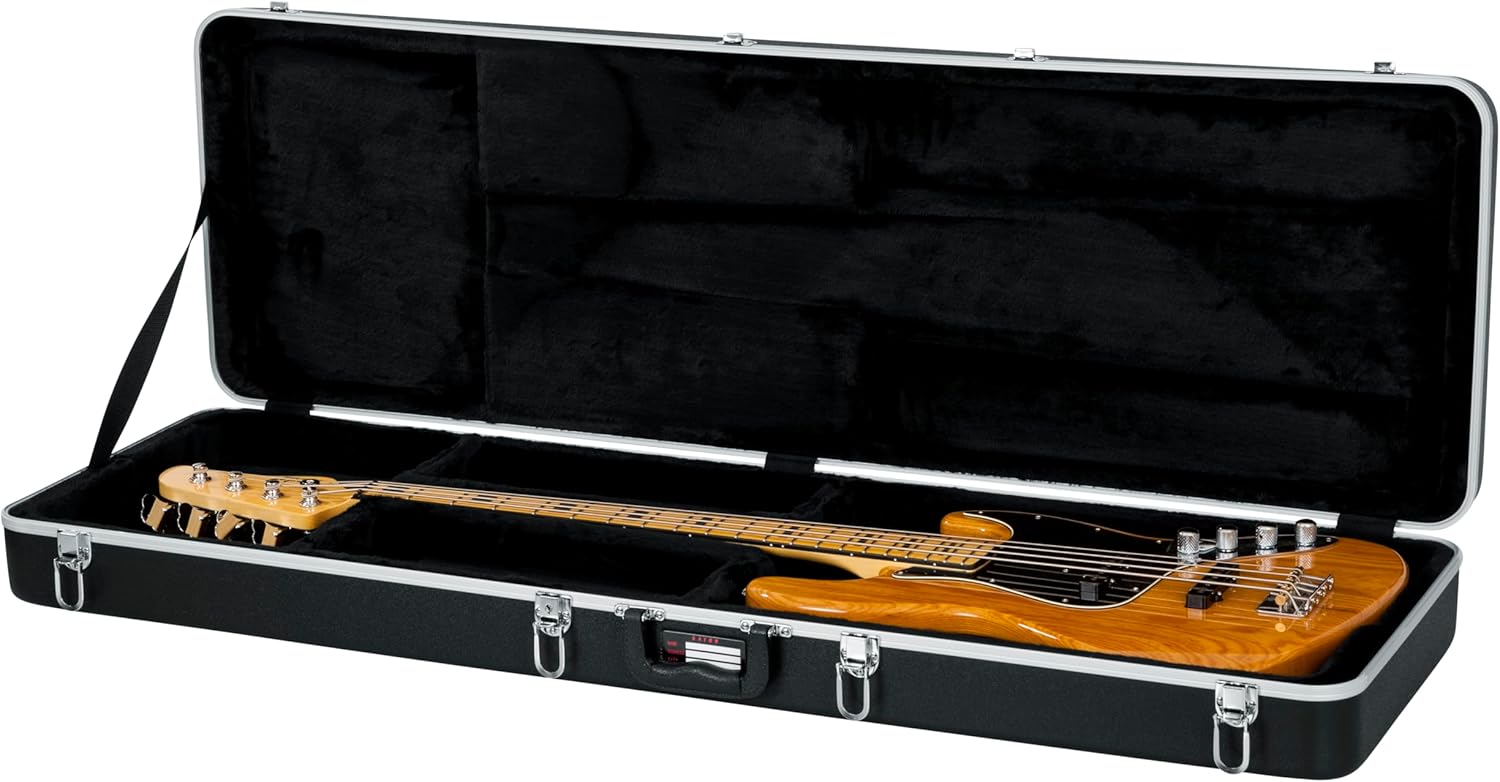 Gator Cases Deluxe ABS Molded Guitar Case for Electric Bass Guitars (GC-BASS)