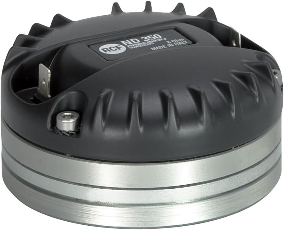 RCF ND350 Pro Compression Driver 1.75-inch Diaphragm Voice Coil 1 inch Exit Throat 50 Wrms 100 Watts Peak 8-Ohm