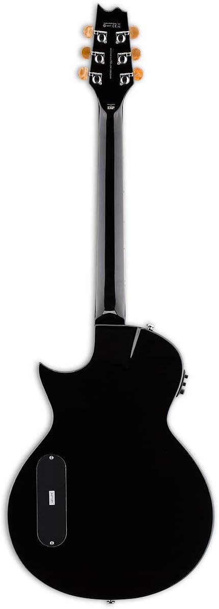 ESP LTD TL-6 Thin Line Acoustic Electric Guitar with Resonant Chamber, Black