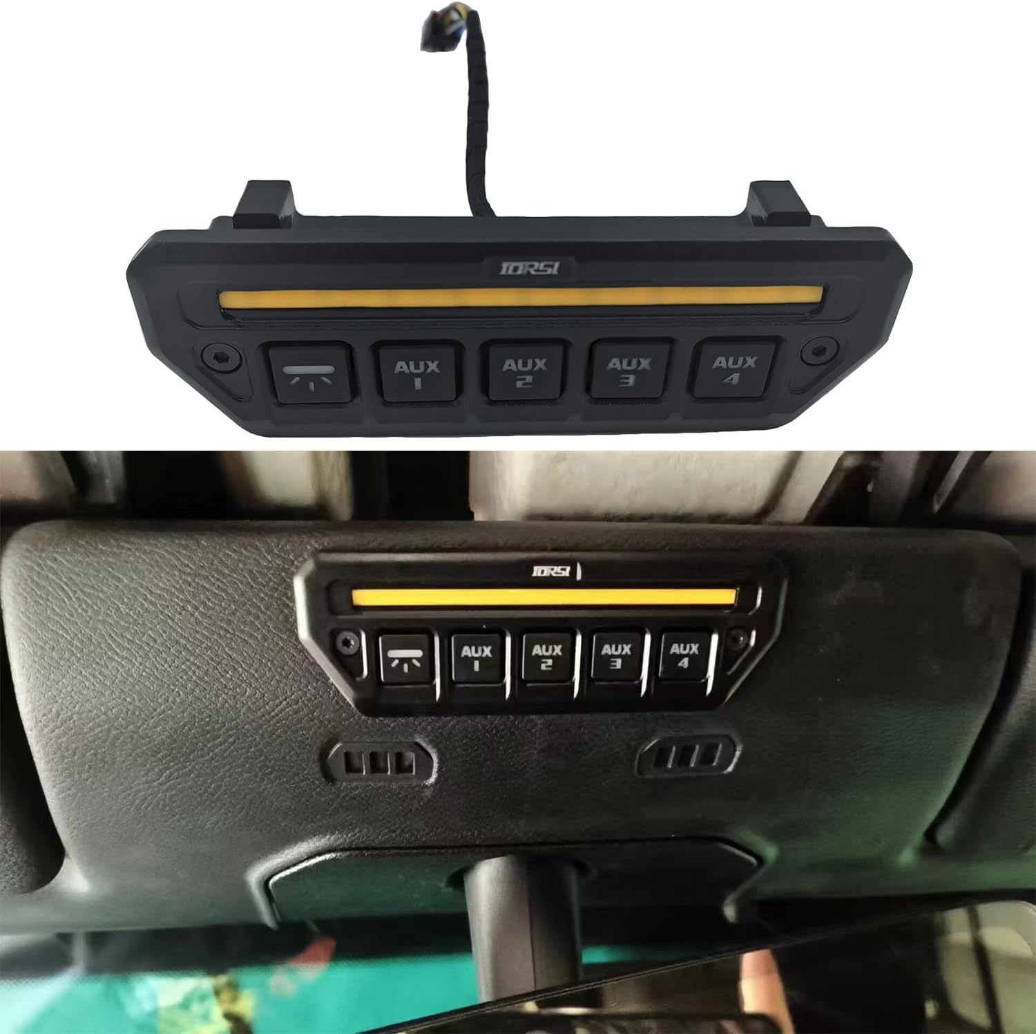 Car Interior Accessories Integration On/Off Switching JL1309 ABS Kit for Wrangler JL 2018-2023,JT Gladiator 2019-2023