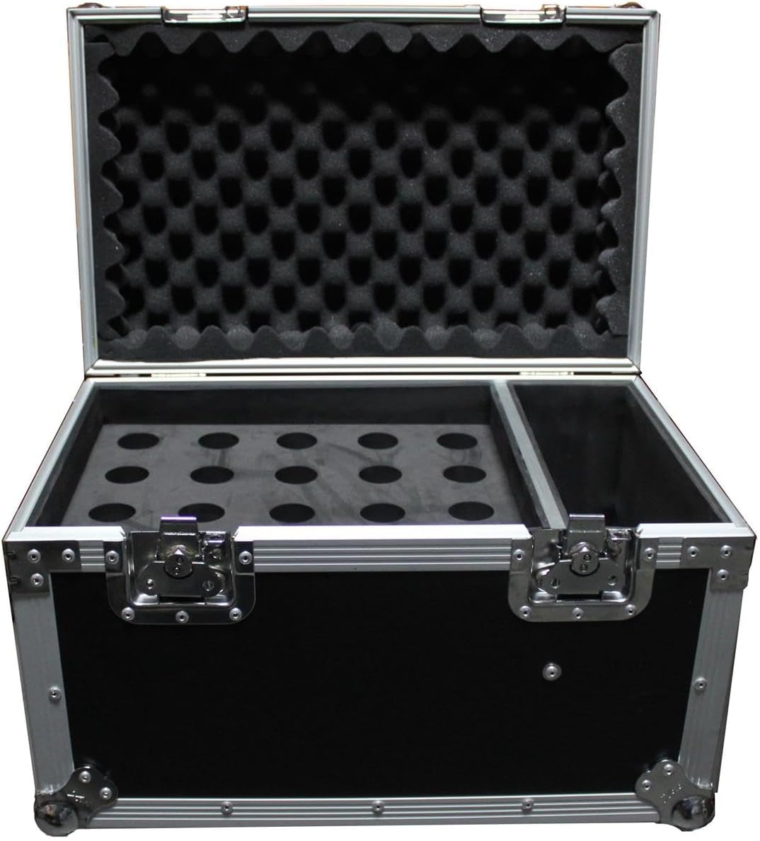 ProX XS-MIC20S ATA Flight Case for (20) Wireless Wired Microphones with Additional Storage