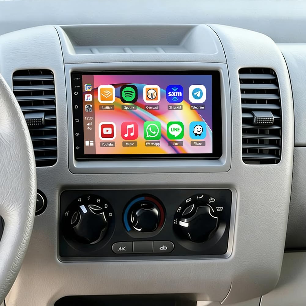 8+256G Double Din Radio Stereo for GU Patrol 2001 with Wireless Carplay & Android Auto,7 Inch Android 15 Car Audio Receiver GPS Navigation Unit with Bluetooth Head Unit WiFi SWC