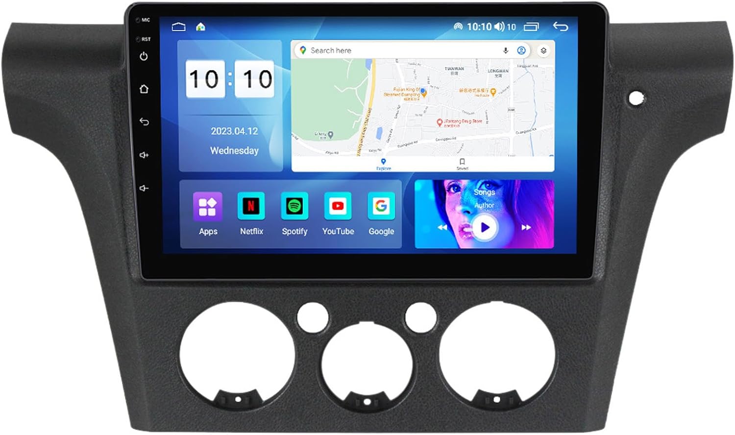 10 inch Display Car Stereo Radio for Outlander 2001-2005 Support Car Navigation Bluetooth Car Play FM/AM RDS Radio 5G WiFi for Android 12