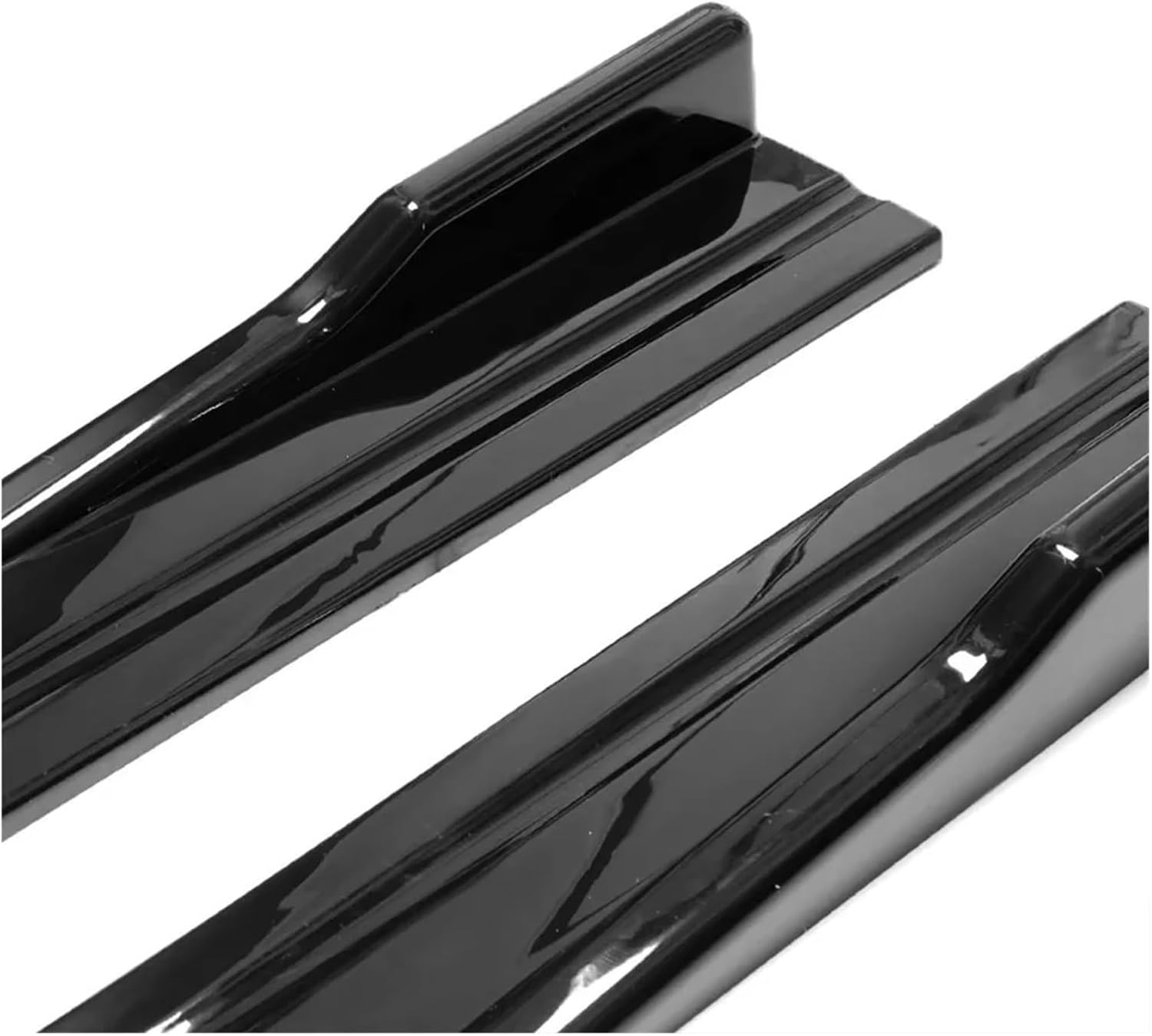 Side Skirts Compatible for VW CC 2M Car Side Skirt Extension Plate Lip Separator Bumper 2.18M Racing Side Spoiler(Gloss Black 2m)