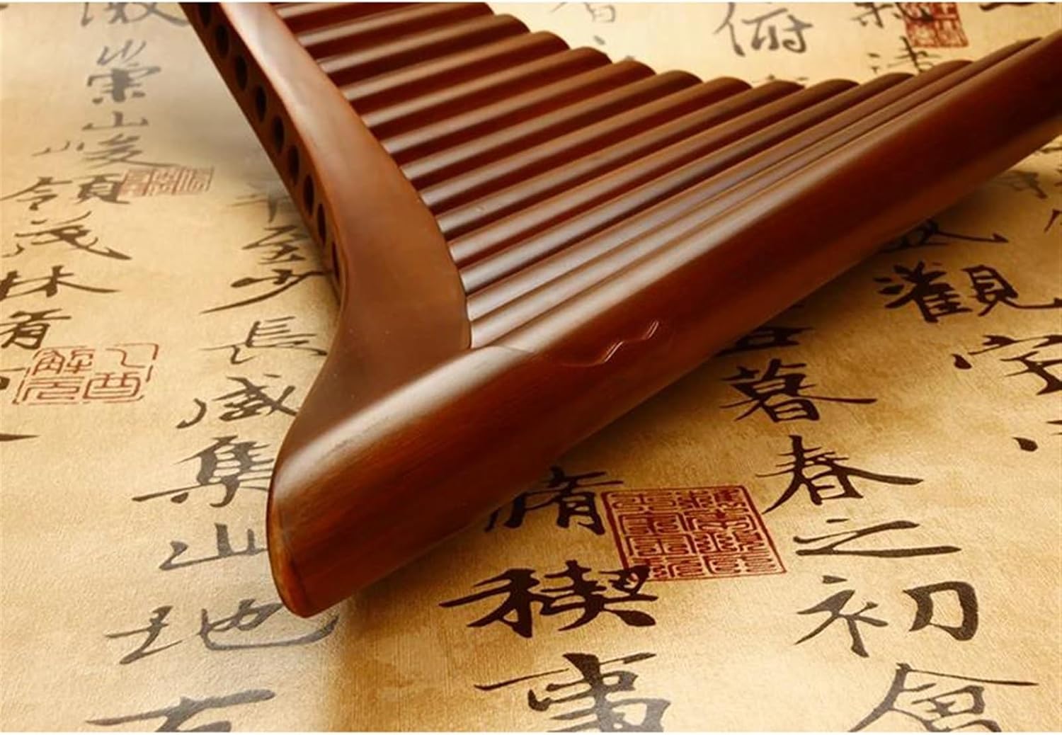pan flute for beginners C Key Handmade Panpipes Woodwind Instrument Chinese Traditional Musical Instrument 25 Pipes Pan Flute (Color : Right)