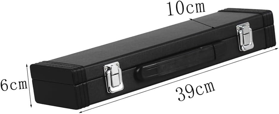 Flute Gold-Plated Silver Key 16 Hole Flute Woodwind Closed Hole E Key Flute with Box Flutes Musical Instruments (Color : Silver)