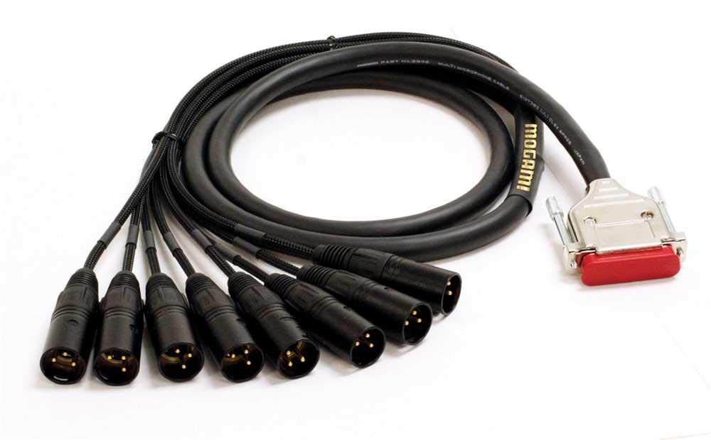 Mogami Gold 8 Channel DB25-XLR Male Snake Cable 10 Feet