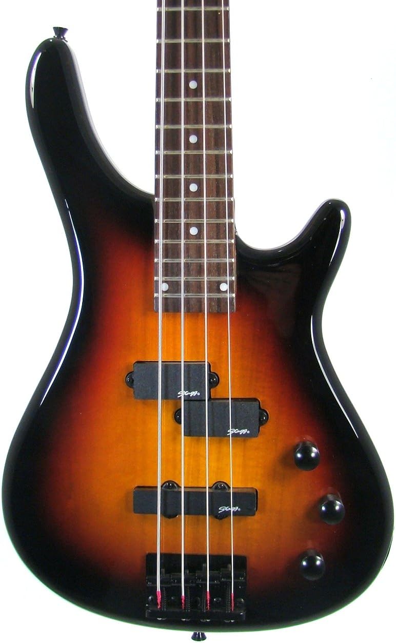 Stagg BC300 4-String Fusion Electric Bass Guitar - Sunburst