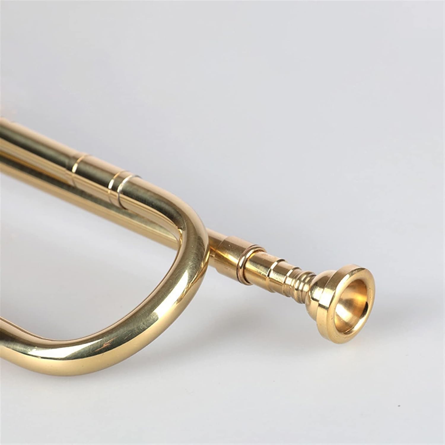 TSTS Horn Battle Trumpet Brass Musical Instrument School Band Cavalry Beginner Military Orchestra Bugle Brass Instrument Bugle Trumpet