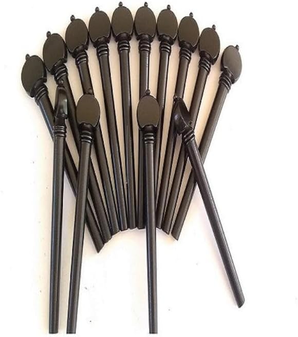 Set of 13 Handmade AAA Ebony Wood Lute Pegs Baroque Lute Tuning Pegs for Early Music Instruments – Handcrafted Replacement Pegs for Renaissance & Baroque Lutes (EBONY WOOD 9/7/135)