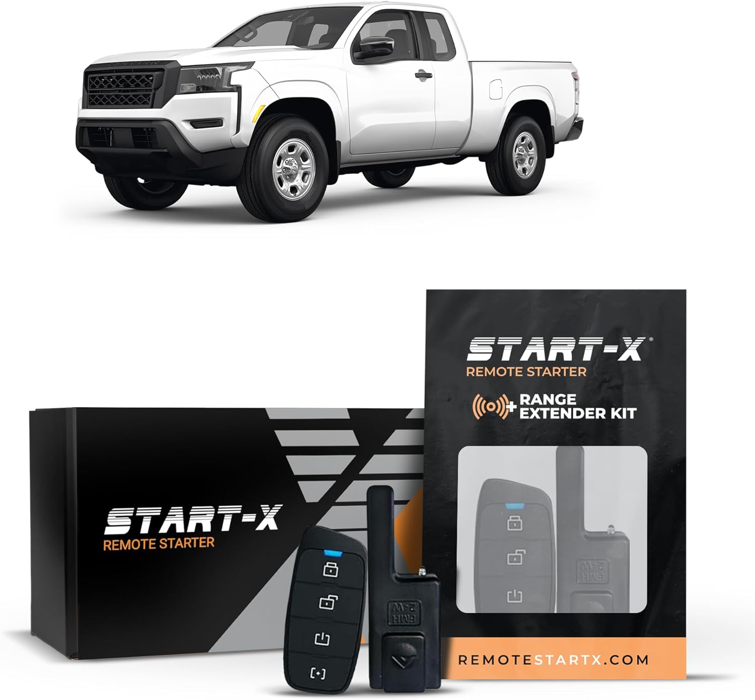 Start-X Remote Starter Kit + 3000ft 2 Way Range Extender for Nissan Frontier (2020, 2021, 2022, 2023) Trucks with Push-to-Start Ignition