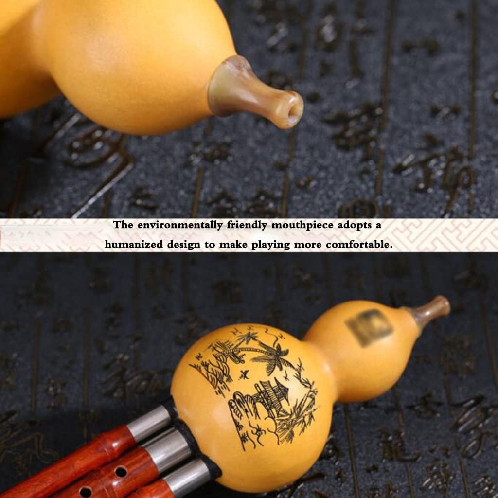 Musical Instruments Mahogany Cucurbit Musical Instrument Beginner Adult Playing The Cucurbit Flute C Lowered, B, G, F, Cucurbit Flute Professional Playing Cucurbit Flute With Chinese Knot And Box