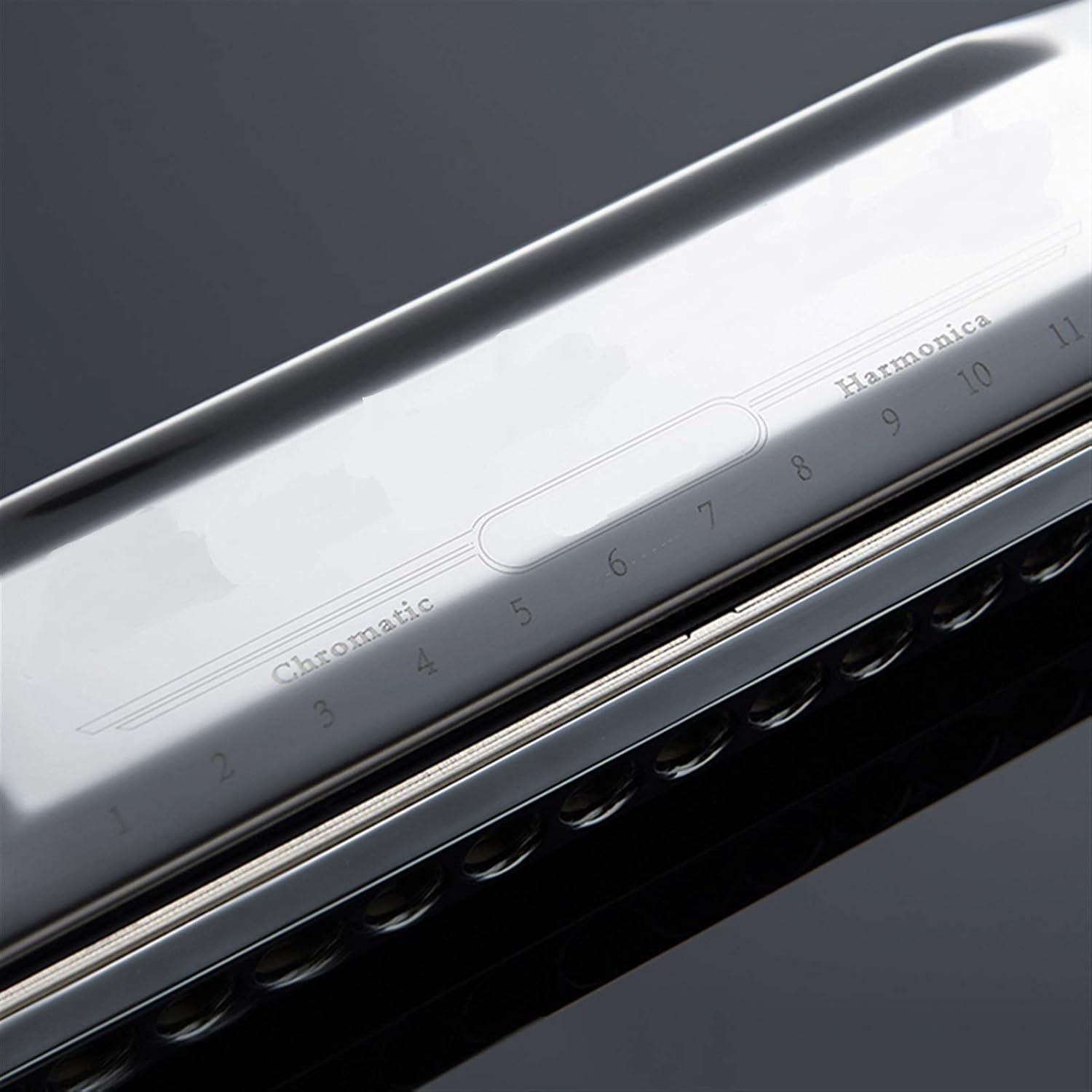 Harmonica Chromatic Harmonica Tones Mouth Organ Instrumentos Key C Professional Chromatic Harp Musical Instruments (Color : SW 1664)