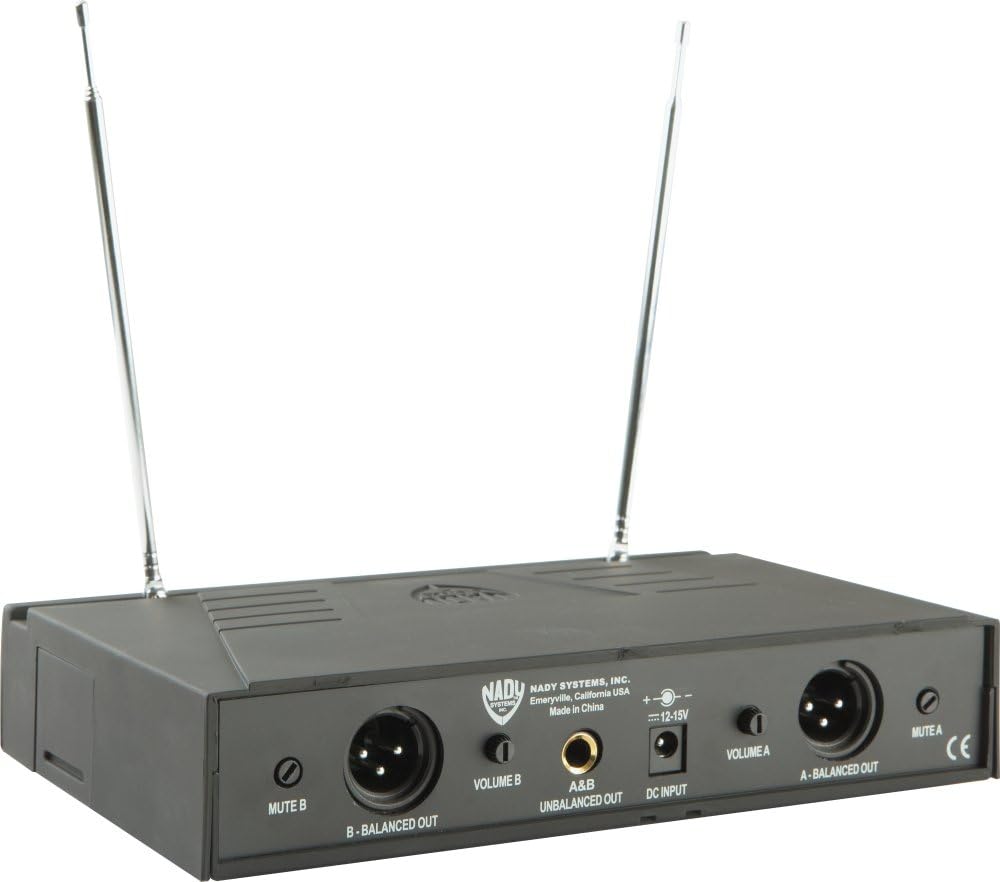 Nady ENCOREDUET-HT A1&D 2-Channel VHF Wireless Dual Microphone System with Dual Hand-Held Mics