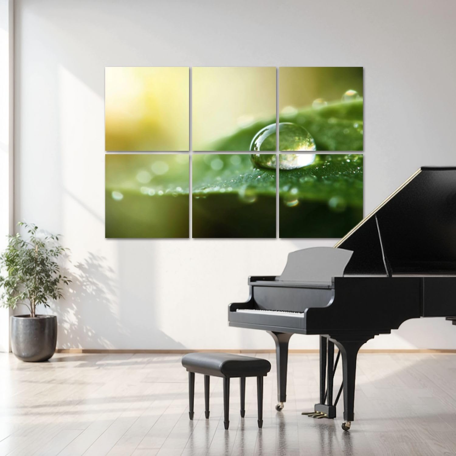 6 Pack Art Acoustic Panels Water Drop Nature Environmental Issues Sustainable Resources Sound Absorbing Panel 48