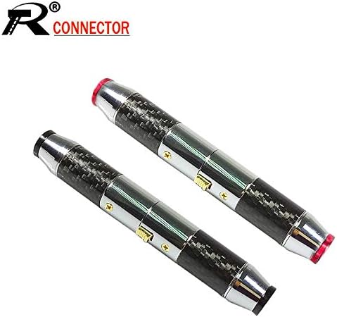 Davitu Electrical Equipments Supplies - 10Sets/lot 3 Pin XLR Connector Luxury 3 Pole XLR Male Plug + Female Jack Socket Microphone Plug Jack Adapter Wire Connector - (Color: Mixed(5 Black 5 Red))