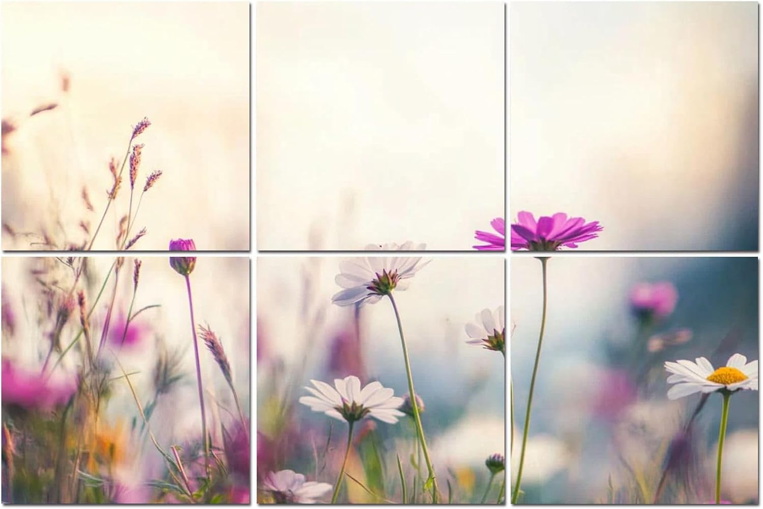 6 Pack Art Acoustic Panels Summer Meadow Sound Absorbing Panel 48