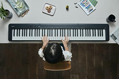 Casio CDP-S160 88-Key Compact Digital Piano - Black Bundle with Adjustable Stand, Bench, Instructional Book, Online Lessons, Instructional DVD, and Austin Bazaar Polishing Cloth